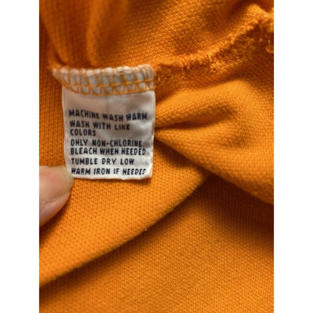 Ralph Lauren Classic Orange Cotton Short‎ Sleeve Polo Shirt Mens Medium